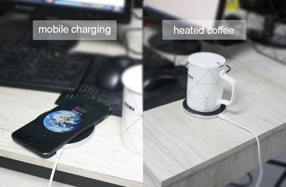 645g Mug Warmer 2 In 1 Wireless Charger For Home Office Coffee